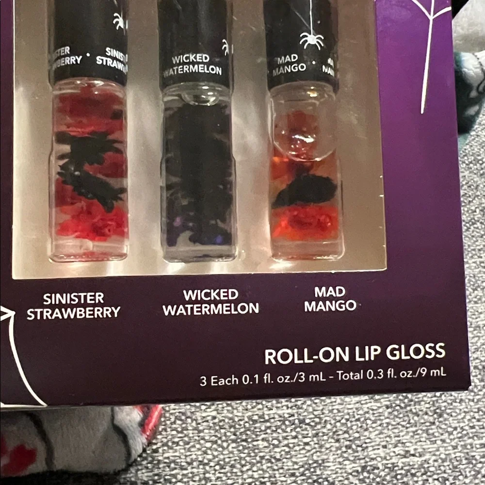 NWT Blossom Roll On Lip Gloss- 3 pack